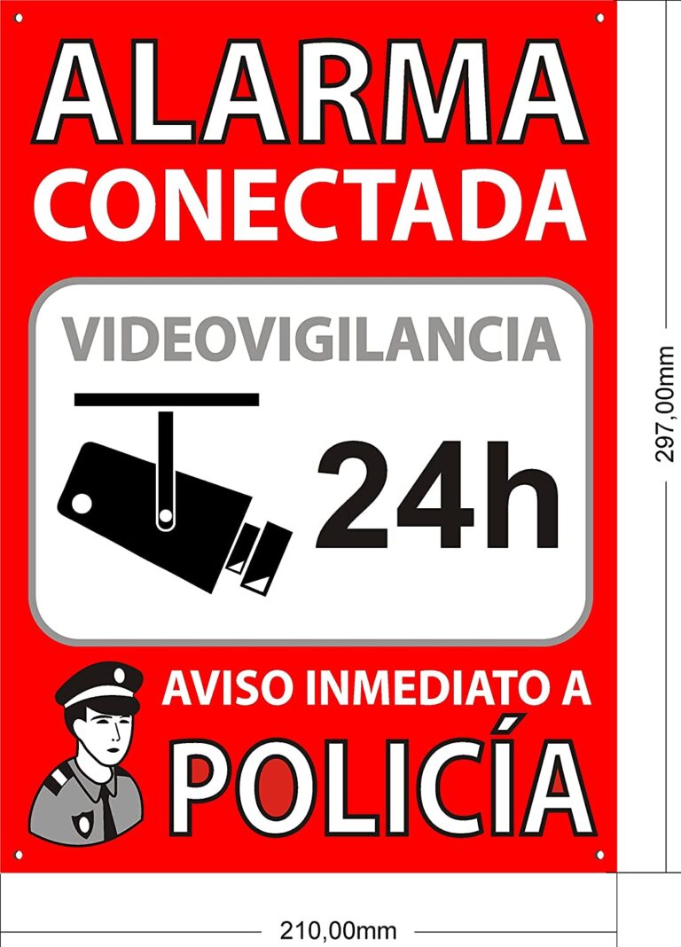 Carteles De Alarma Y Camara De Vigilancia Amazon